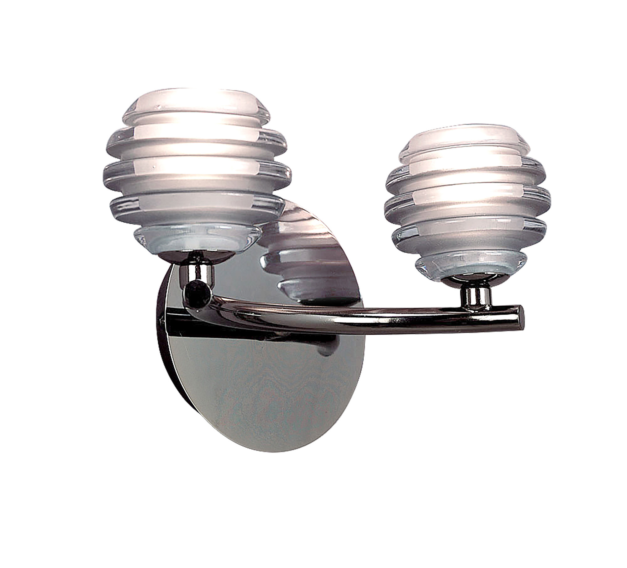 M8006/1  ## Sphere Wall Lamp Switched 2 Light G9; Black Chrome